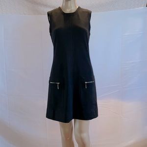 Black A-Line Dress Stylist with deep pockets by Sharagano Size 4